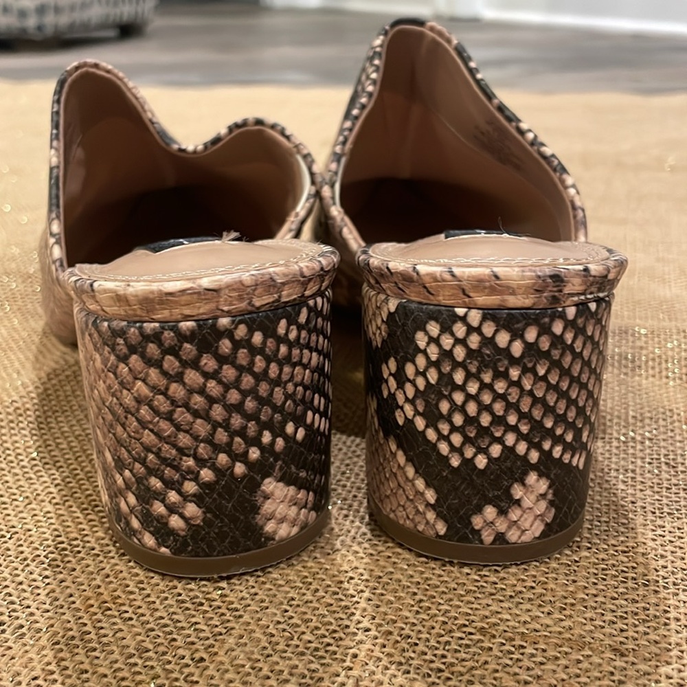 Steven Snake Print Mules - image 2